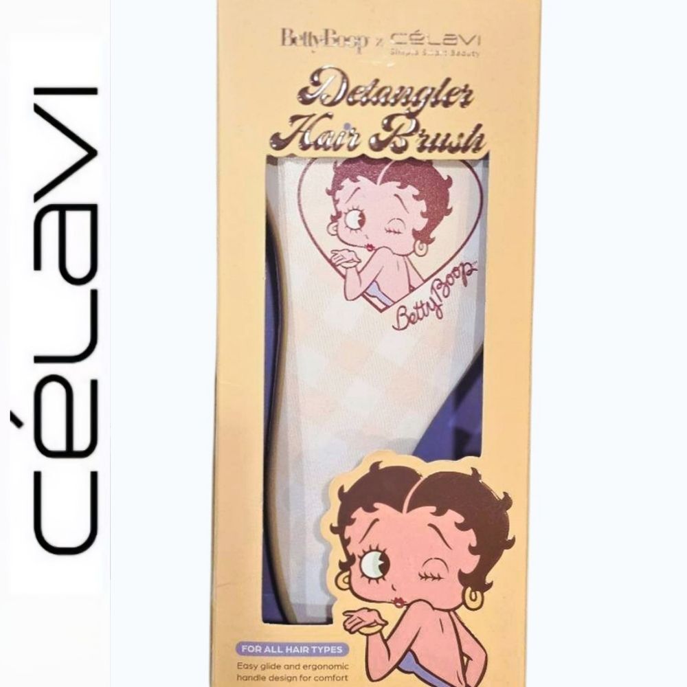 Celavi X Betty Boop Detangler‎ Hair Brush- Butter